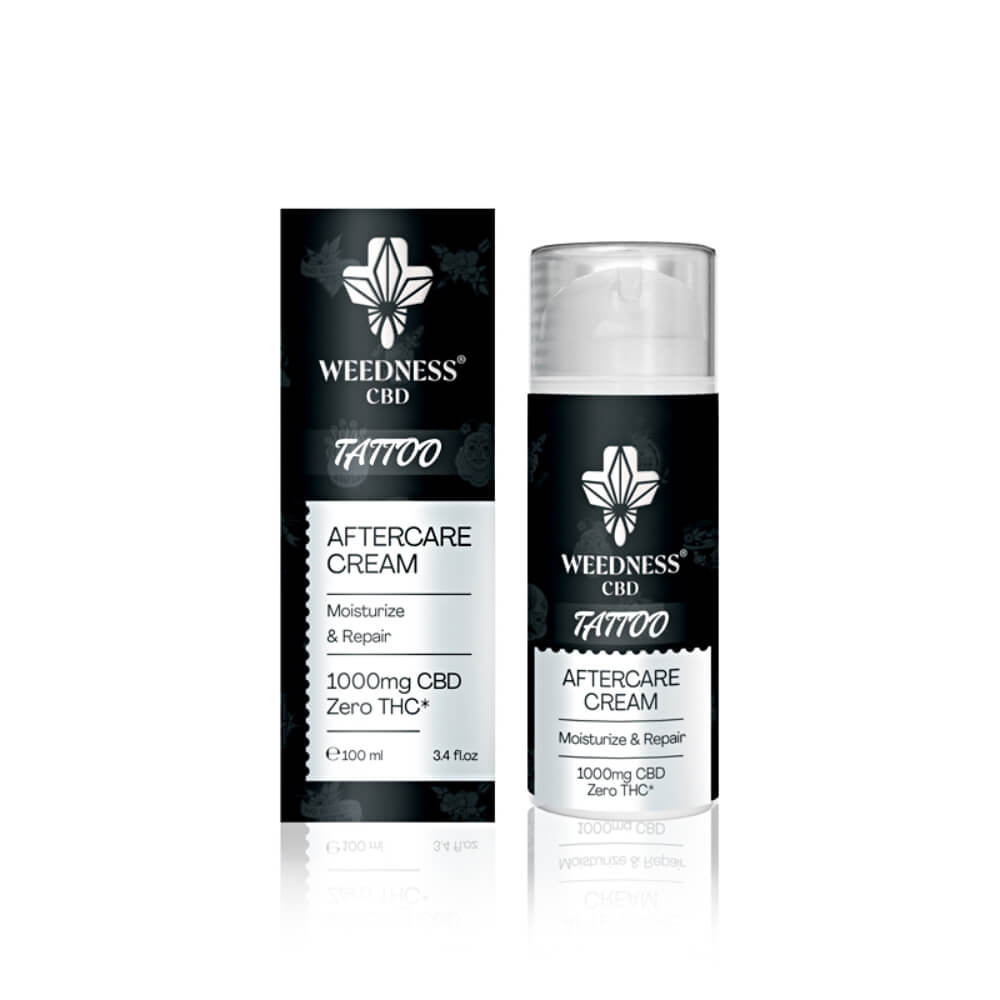 CREMA CUIDADO POSTERIOR TATUAJE WEEDNESS 1000mg CBD 100ml